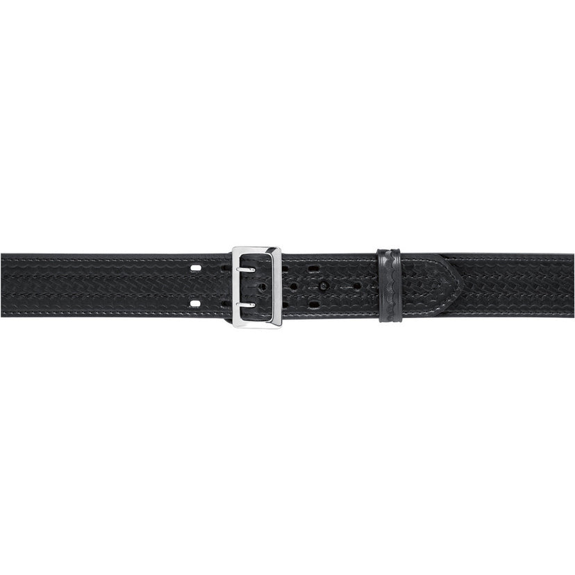 87 - Sam Browne Buckled Duty Belt, 2.25" (58mm) 46"+ Lengths Chrome Buckle - Safariland