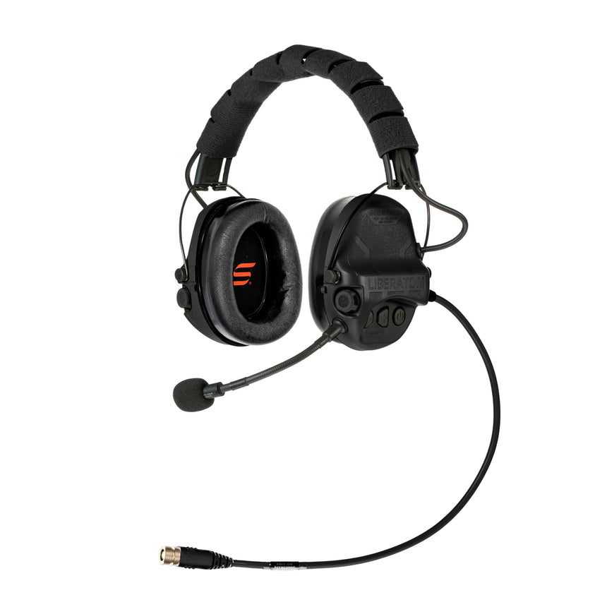 LIBERATOR® V Advanced Dual Comm Headset with Hearing Protection and PTT System
