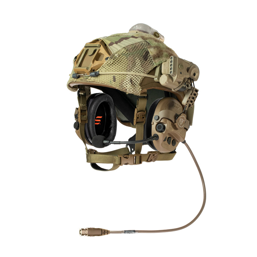 LIBERATOR® V Advanced Dual Comm Headset with Hearing Protection and PTT System