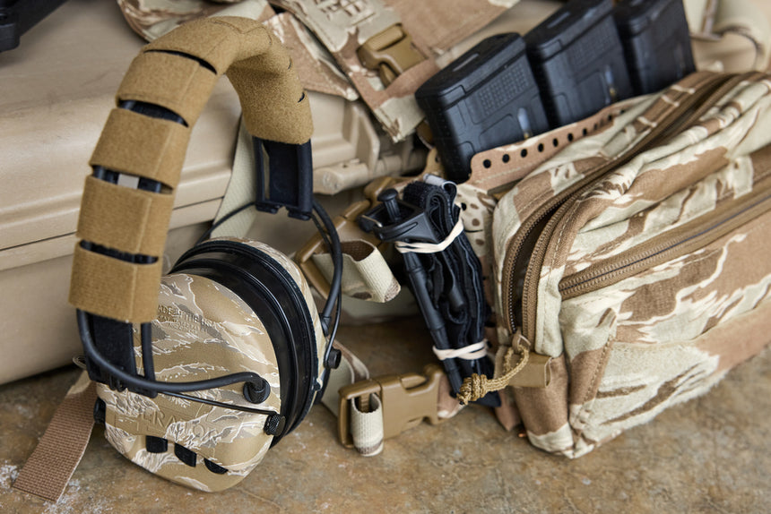 Liberator® HP 2.0 Hearing Protection - Desert Tiger Stripe - Safariland