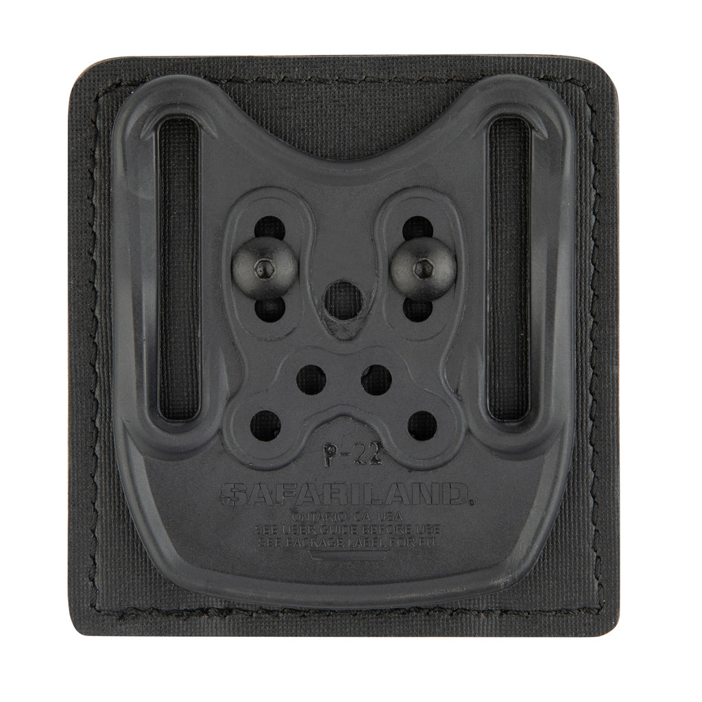 Pochette Double Magazine Safariland 77 – Cuir Noir Tressé Pour Beretta 9 Mm Et S&W 40