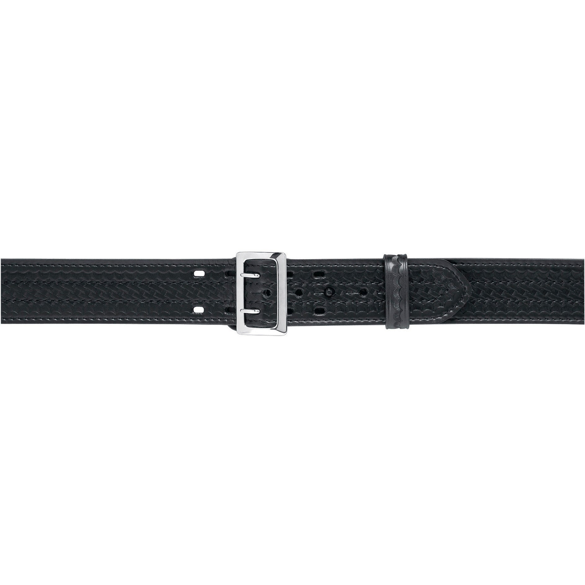 875 Stitched Edge Sam Browne Duty Belt w/ Chrome Buckle,